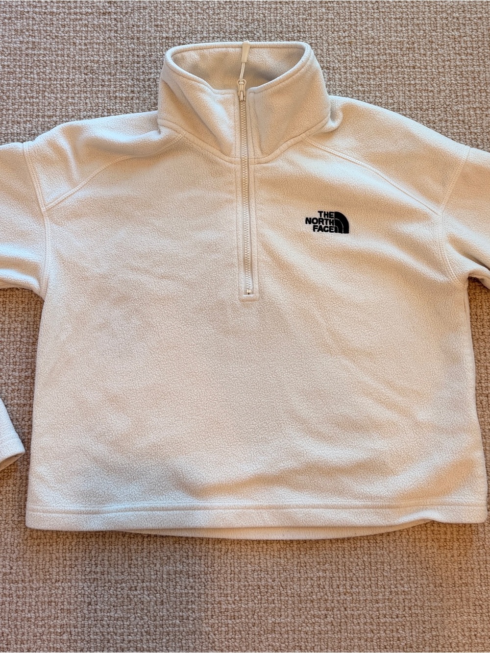The North Face Kids Cream Half-Zip Fleece Pullover